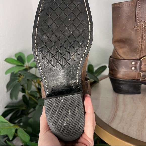 Frye Harness 8R Brown Leather Boots size 6 - Picture 5 of 13